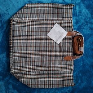 Thirty-one Plaid About You Weave Casual Crossbody Tote NWT